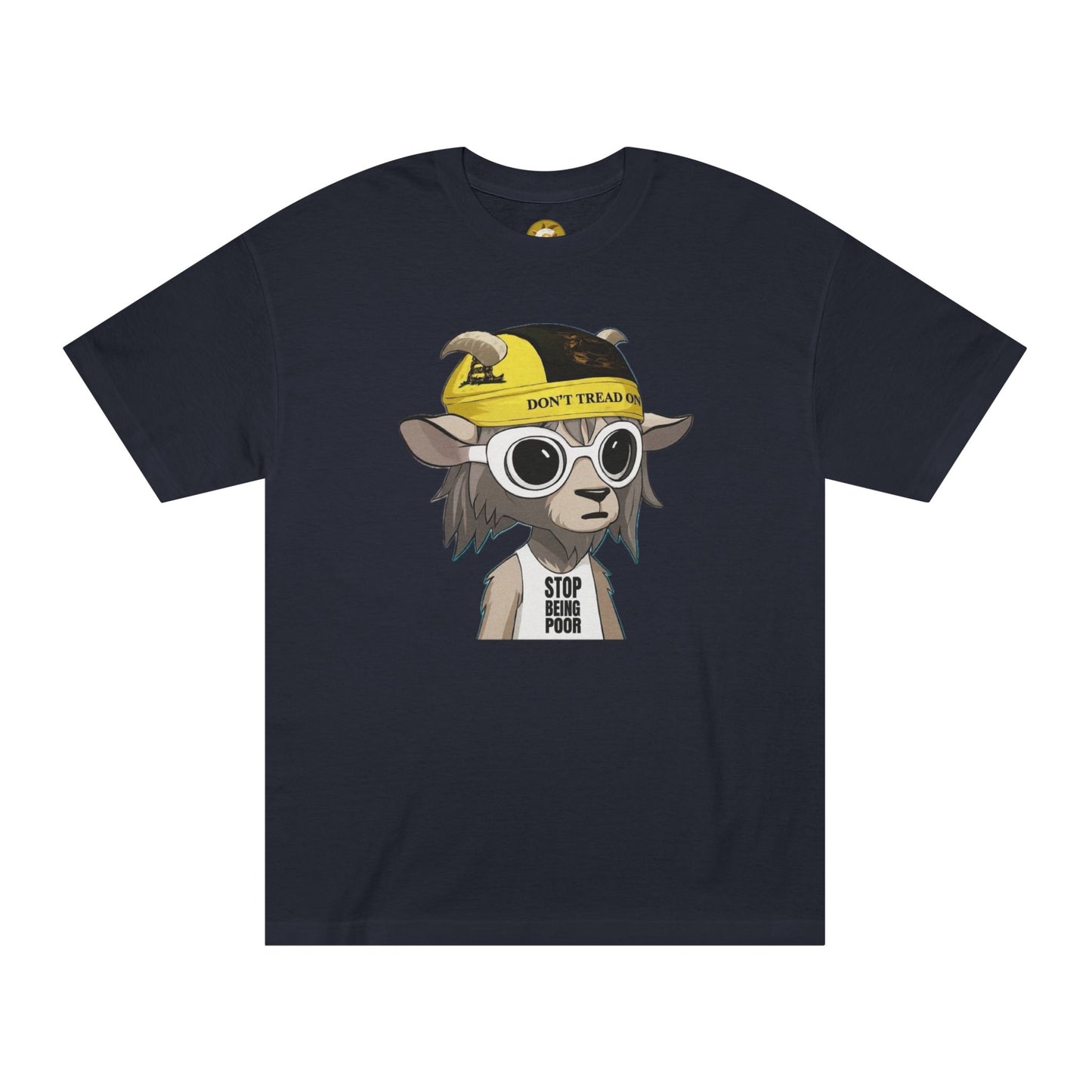 Cool Goat Graphic Tee - Perfect for Casual Outings, Gifts for Friends, Streetwear Style, Animal Lover’s Apparel, Funny Tee
