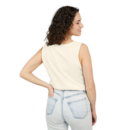 Unisex Garment-Dyed Tank Top with 4NBT Design, Summer Apparel, Casual Wear, Gift for Friends, Individual Expression Top