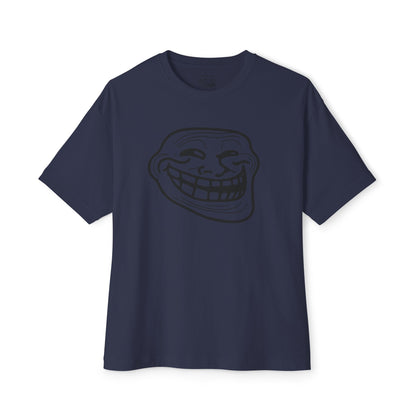 TROLL Funny Graphic Tee, Unisex Oversized Boxy Tee with Troll Face Design, Casual Wear, Gift for Friends, Humor Shirt, Comfortable Everyday Wear