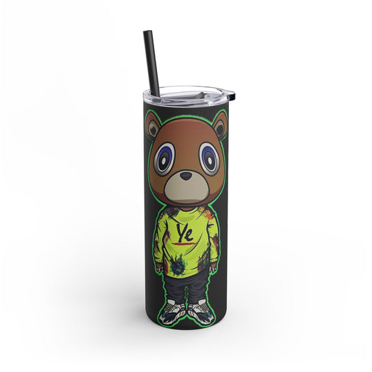 Ye Bear Tumbler, Cute Cartoon Drinkware, Funny Gift for Fans, Perfect for Birthdays & Holidays, 20oz Skinny Cup