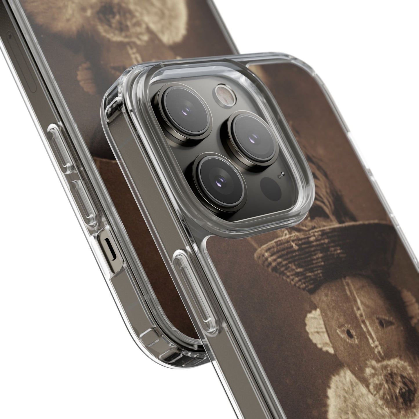 Yei Vintage Ethnic Clear Phone Case, Unique Phone Protector, Bohemian iPhone Case, Artistic Clear Cover, Cultural Phone Accessory