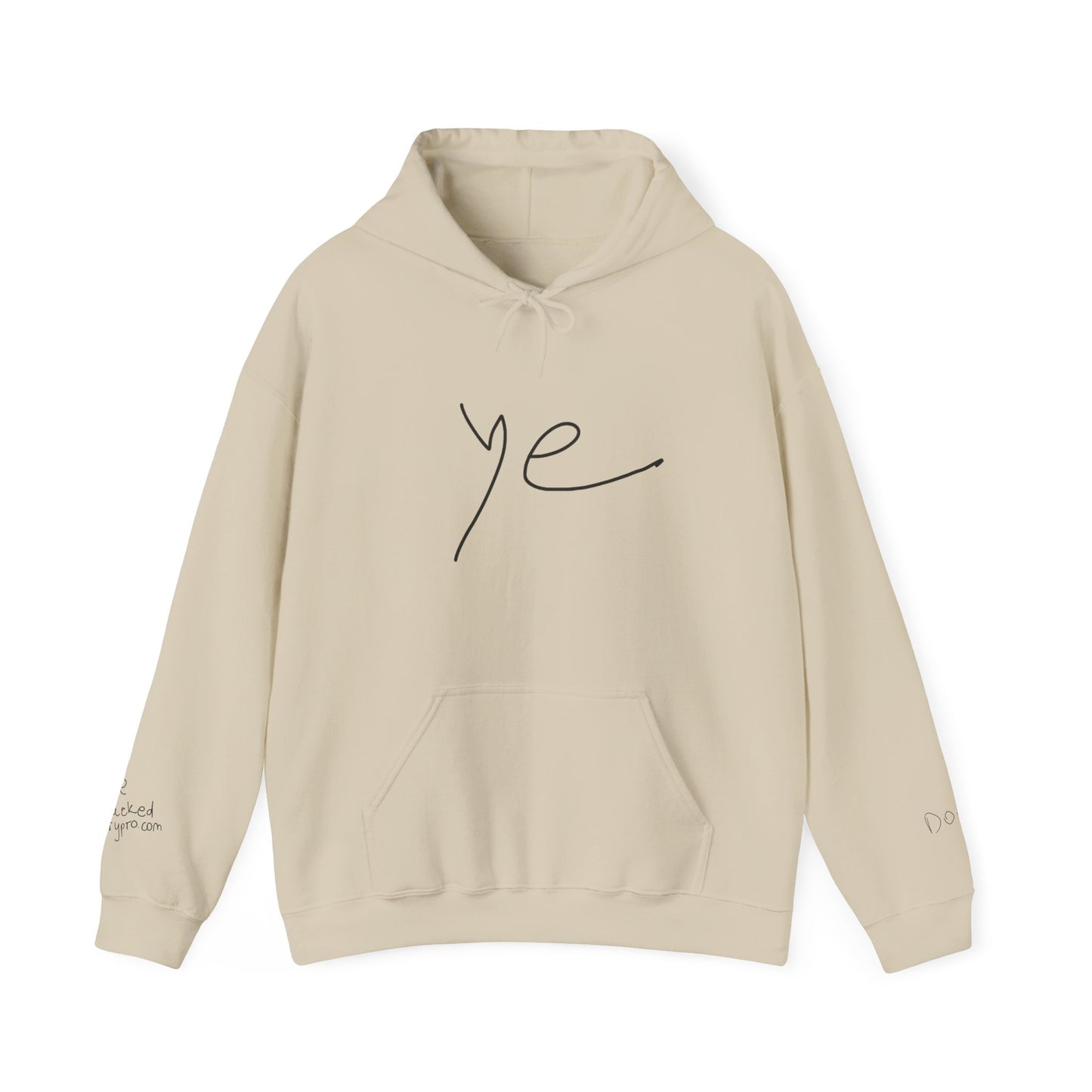 Ye 7BN Minimalist Unisex Hooded Sweatshirt, Casual Streetwear, Gift for Fans, Cozy Layering, Everyday Style, Unique Graphic Hoodie