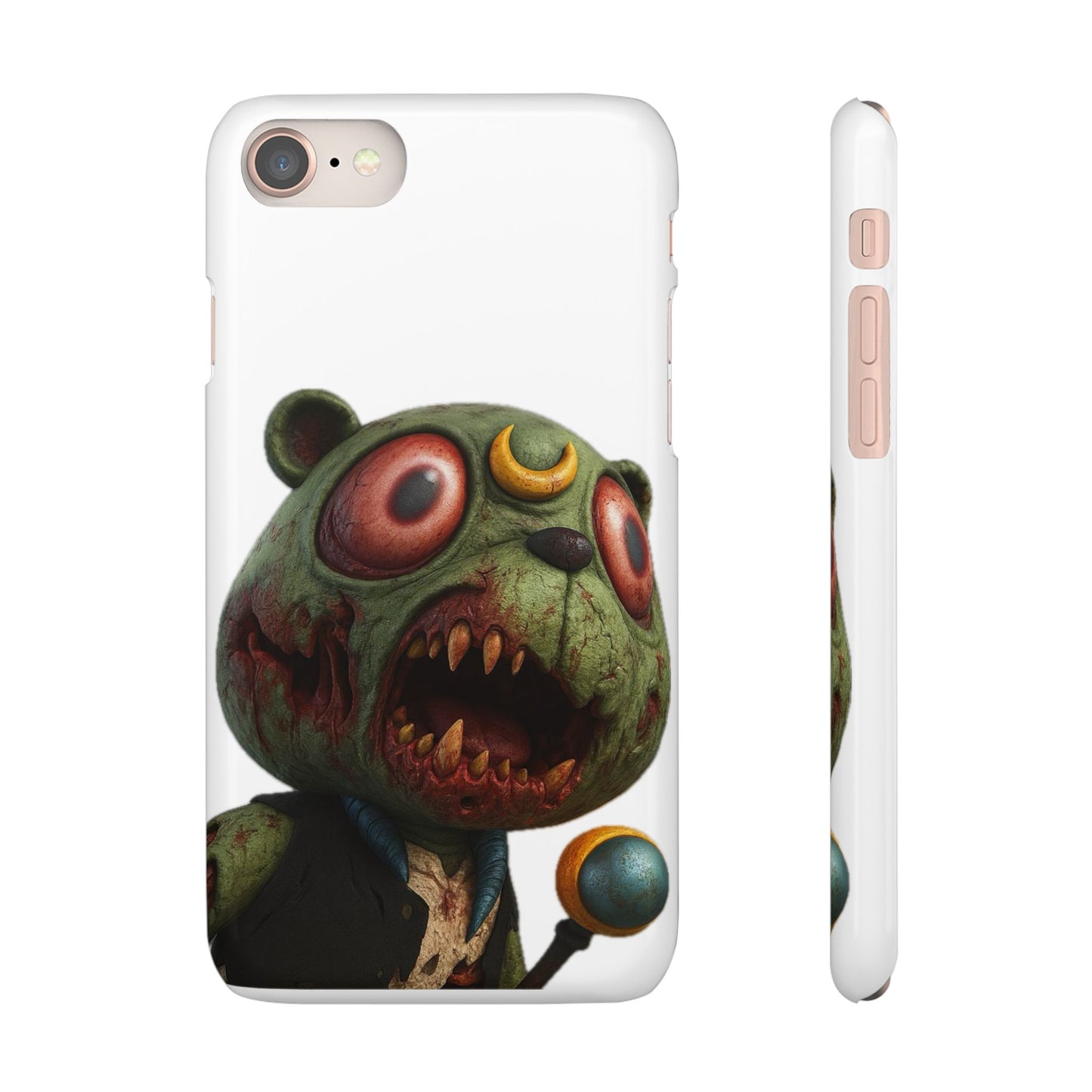 4NBT Zombie Bear Phone Case, Horror Snap Case, Cute but Spooky Accessory, Gift for Halloween, Unique Phone Cover