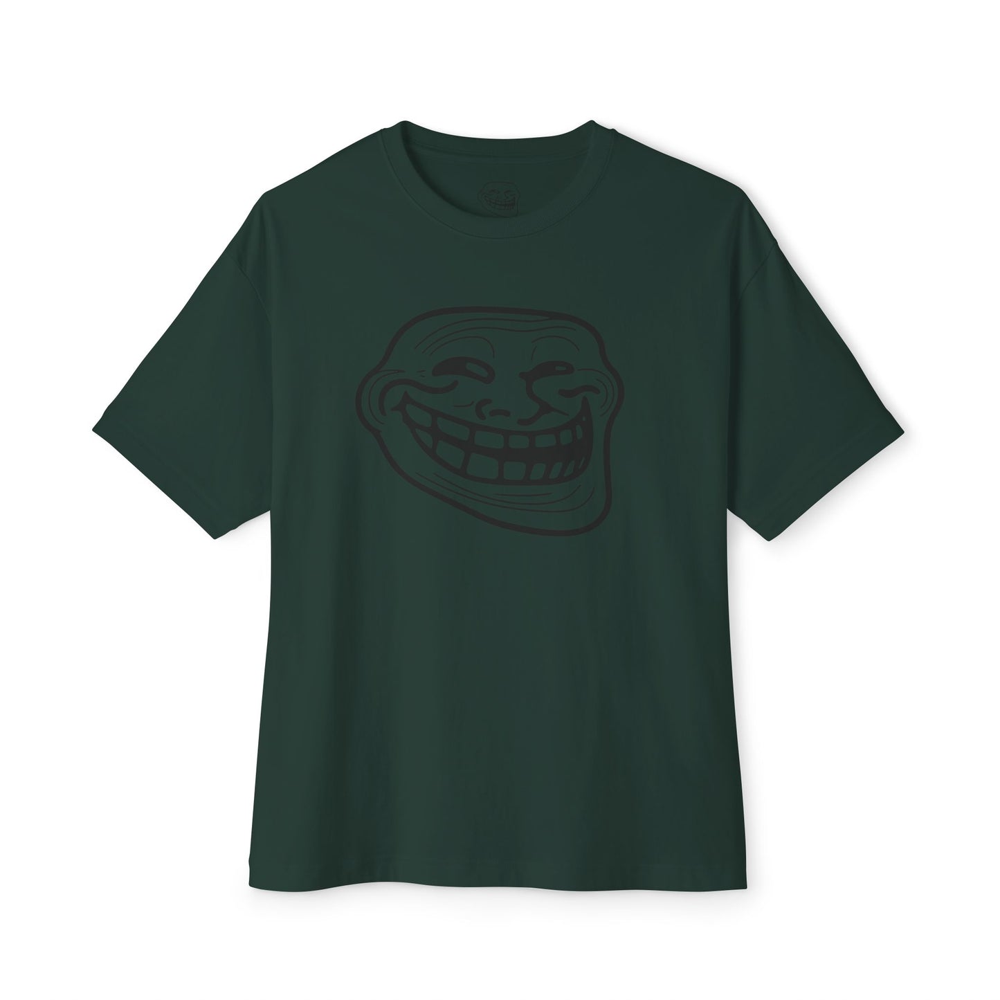 TROLL Funny Graphic Tee, Unisex Oversized Boxy Tee with Troll Face Design, Casual Wear, Gift for Friends, Humor Shirt, Comfortable Everyday Wear
