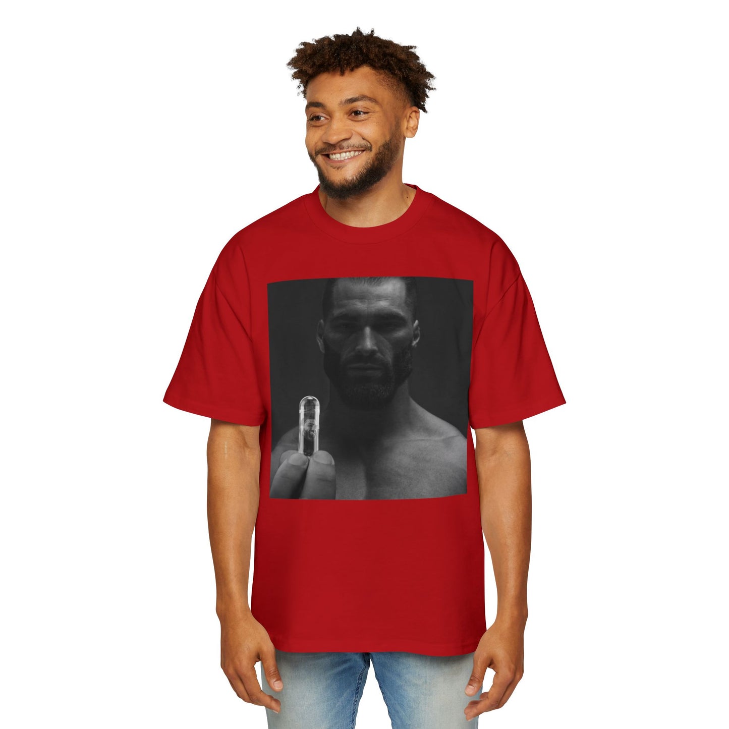 GIGA Men's Oversized Graphic Tee - Streetwear Staple, Gigachad Design, Casual Comfort, Perfect Gift for Him, Ideal for Music Festivals, [...]