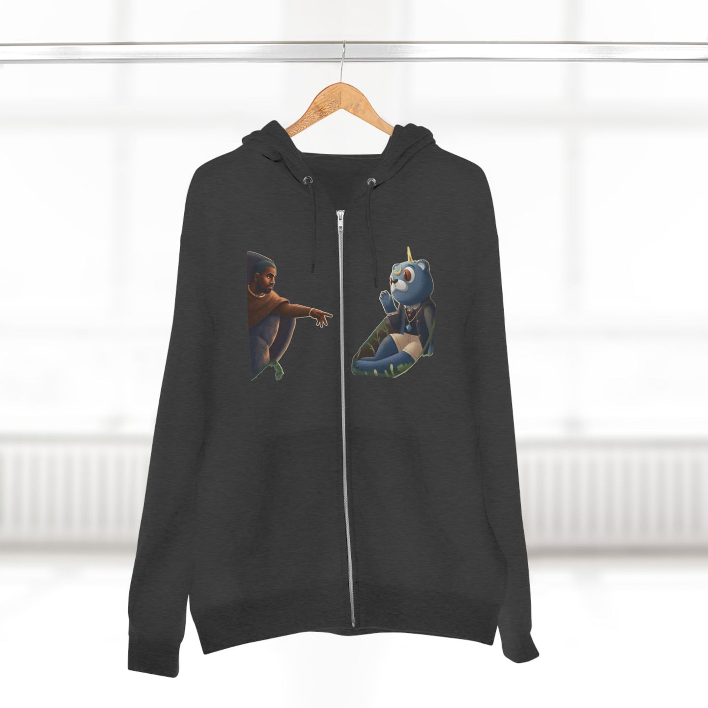 4NBT Unisex Graphic Zip Hoodie with Unique Designs, Cozy Casual Wear, Perfect Gift for Friends, Streetwear Essentials, Unisex Fashion Item