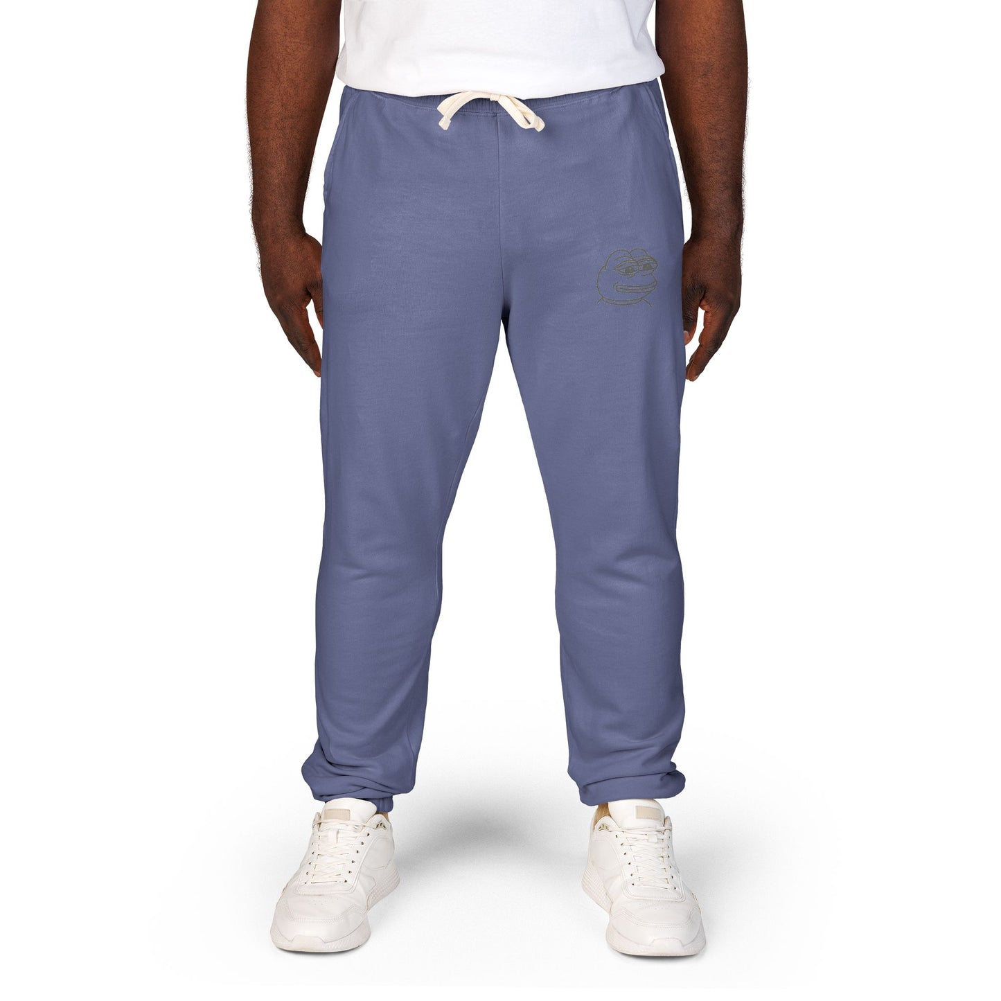 Pepe Cozy Garment-Dyed Fleece Sweatpants for Ultimate Relaxation, Lounge Pants, Relaxed Fit Joggers, Birthday Gift, Comfortable Homewear