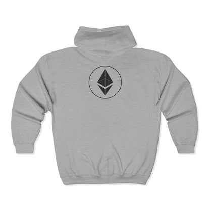 Ethereum Unisex Heavy Blend™ Full Zip Hooded Sweatshirt