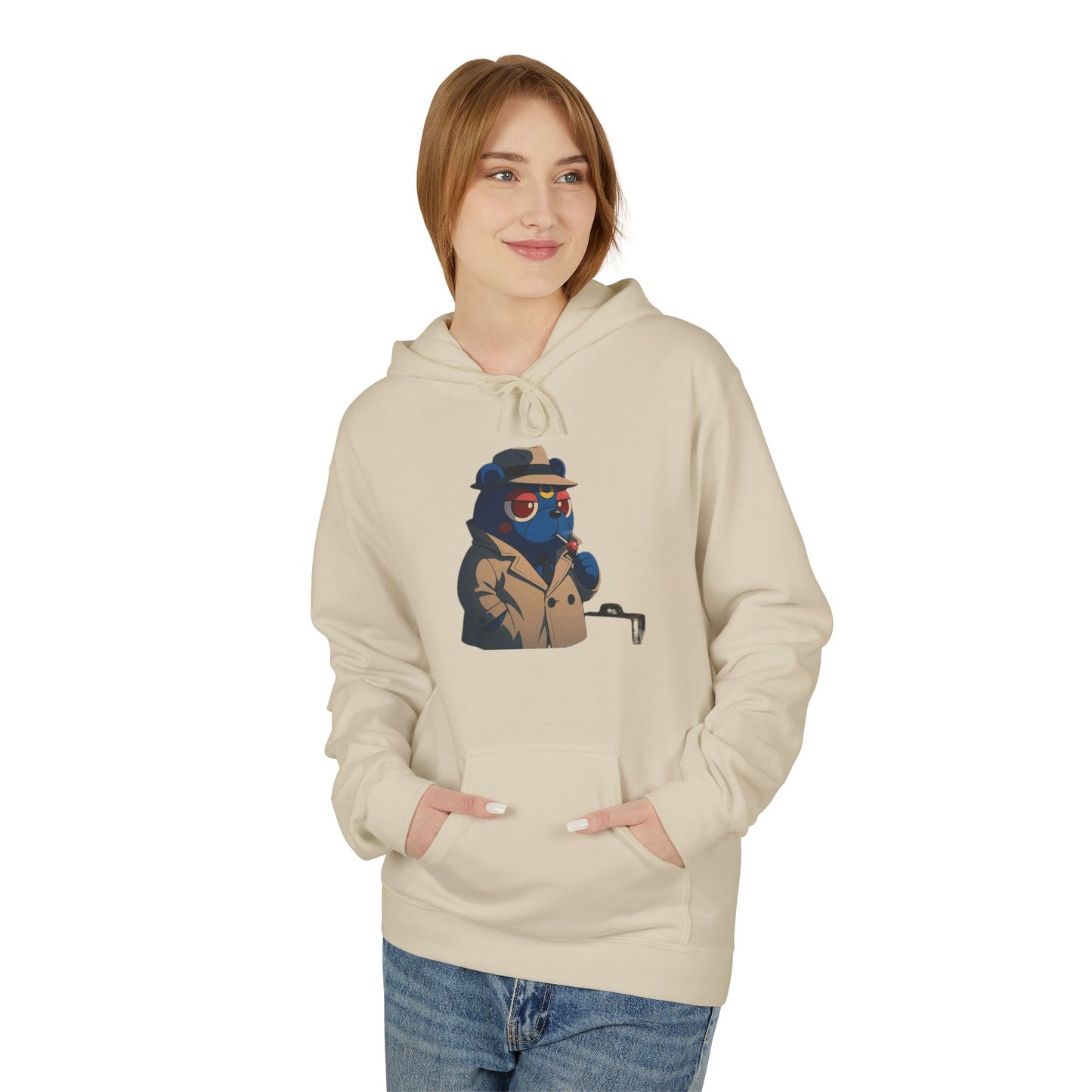 4NBT Fleece Hoodie with Fun Graphic, Cool Streetwear, Unisex Apparel, Unique Gift for Gamers, Trendy Layering Piece