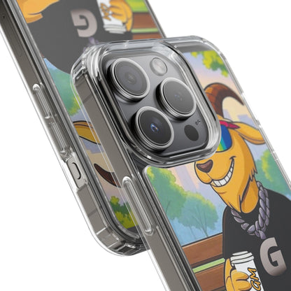 Vibrant Goat Clear Phone Case, Fun Smartphone Cover, Animal Lover Gift, Stylish Tech Accessory, Unique Phone Protection