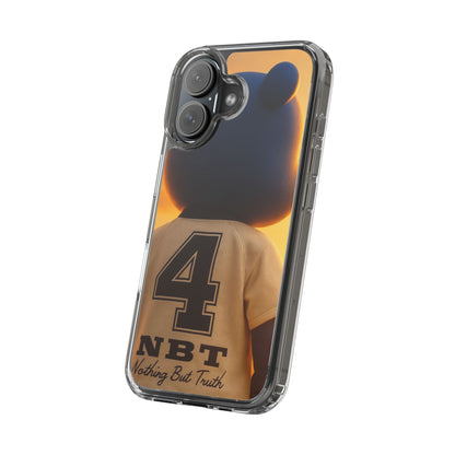 4NBT Trillion Bear Clear Phone Case, Aesthetic Phone Cover, Unique Gift for Animal Lovers, Stylish iPhone Accessory, Perfect for Birthdays