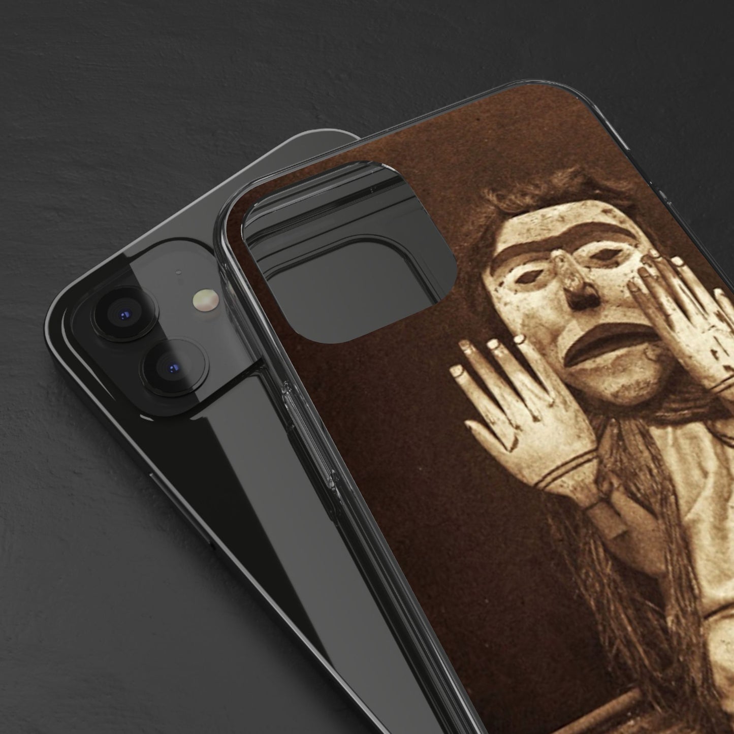 Yei Unique Clear Phone Case with Vintage Puppet Design, Artistic Phone Cover, Retro Style Protection, Gifts for Theater Lovers, Customized [...]