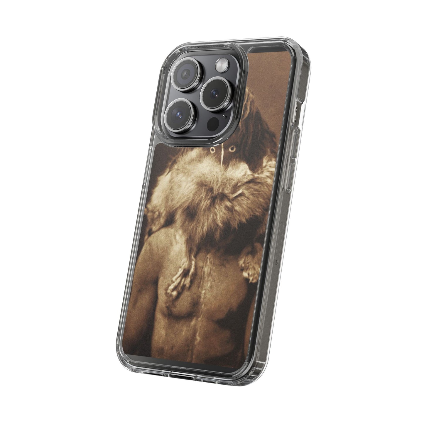 Yei Vintage Art Phone Case, Clear Case, Unique Gift for Art Lovers, Bohemian Style, Customizable Phone Cover, Trendy Accessories