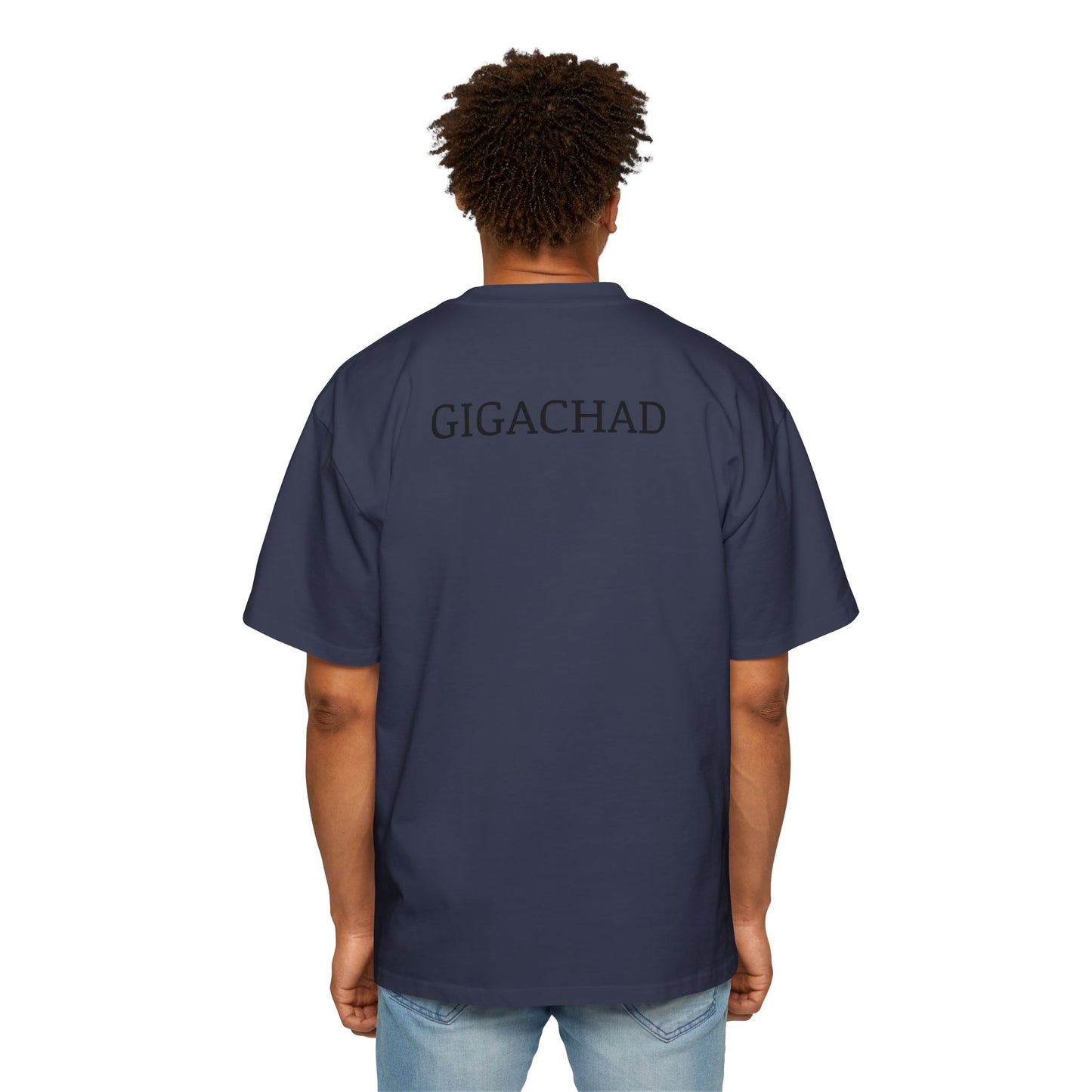 GIGA Men's Heavy Oversized Tee | Casual Streetwear Shirt, Graphic Tee, Gift for Him, Unisex Style, Trendy Apparel