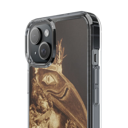Yei Vintage Bird Design Clear Phone Case, Artistic Phone Accessories, Unique Gift for Nature Lovers, Eco-Friendly Tech Case, Stylish Protection