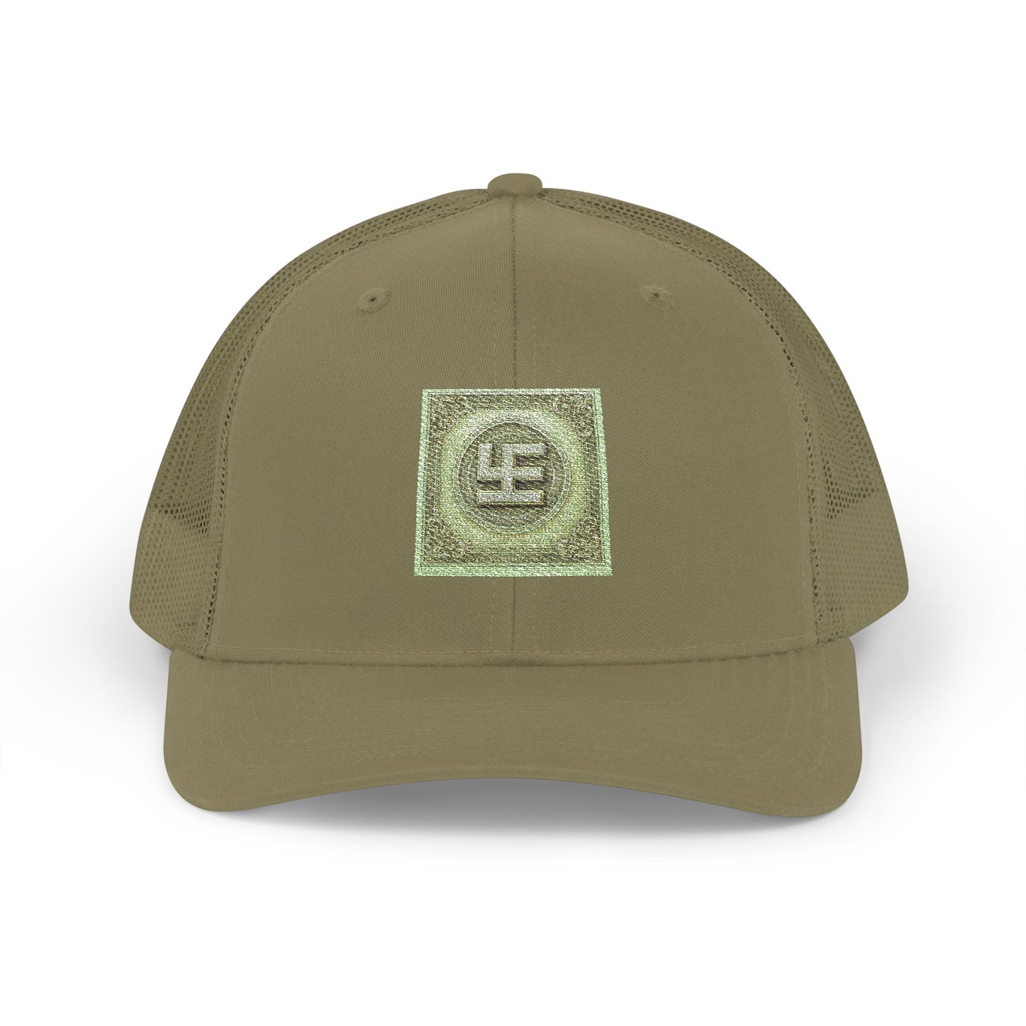 Swasticoin Sparkling Embroidered Snapback Trucker Cap, Stylish Outdoor Hat, Unique Gift for Holidays, Casual Wear, Fashion Accessory