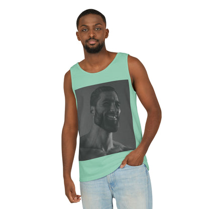 GIGA Unisex Garment-Dyed Tank Top, Summer Apparel, Funny Graphic Tee, Workout Wear, Unique Gift Idea, Casual Outfit