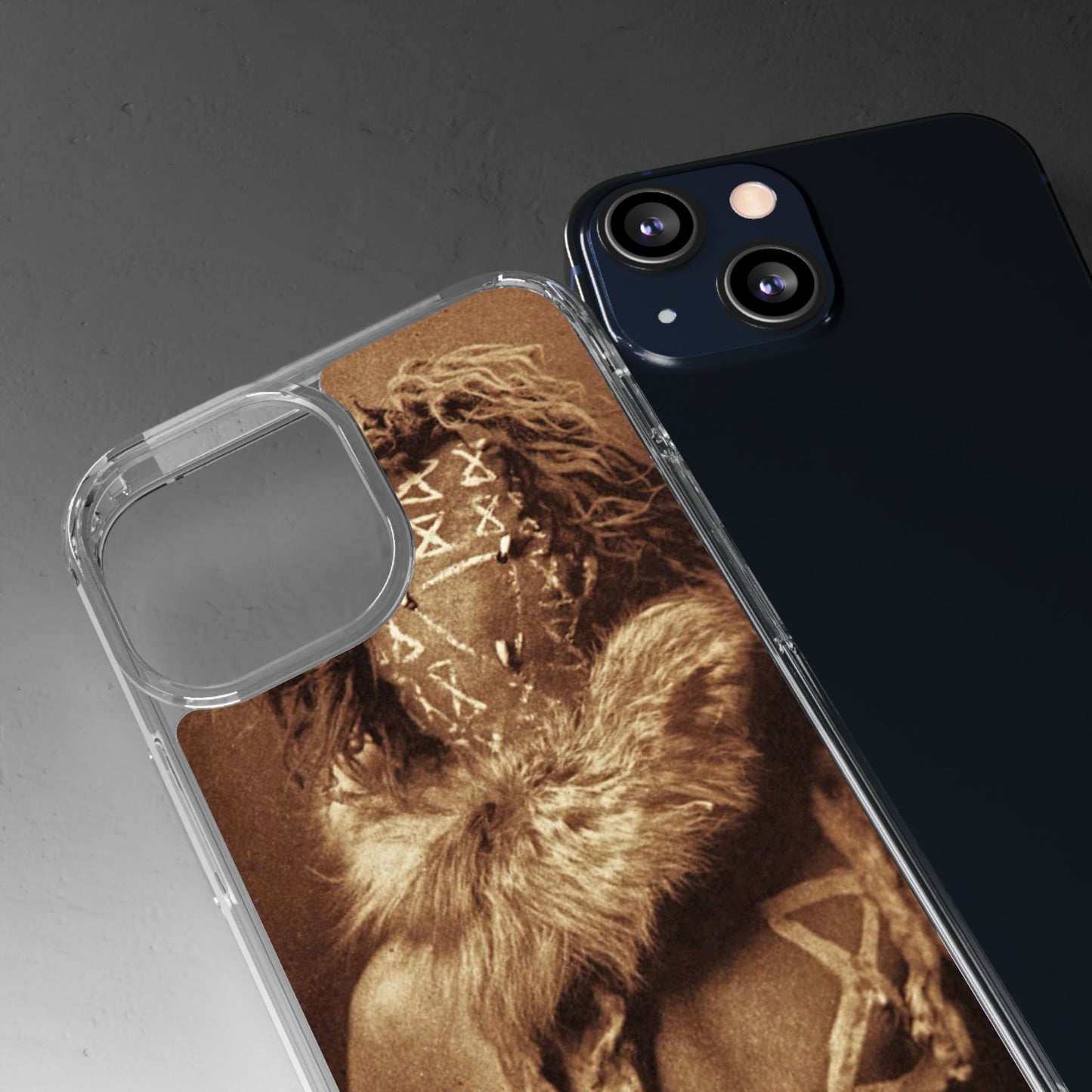 Yei Artistic Clear Phone Case for Unique Expression, Phone Accessories, Nature Lovers, Boho Style, Gift for Him/Her
