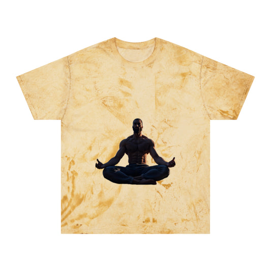 GIGA Color Blast Meditation T-Shirt | Unisex Vibe, Unique Gift for Yoga Lovers, Inspirational Wear, Gigachad Design, Casual Fashion