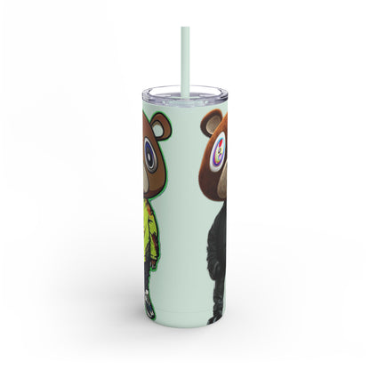 Ye Bear Tumbler, Cute Cartoon Drinkware, Funny Gift for Fans, Perfect for Birthdays & Holidays, 20oz Skinny Cup