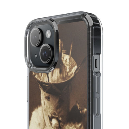 Yei Vintage Cat Photography Phone Case, Clear Cases, Unique Gift for Cat Lovers, Phone Accessory, Stylish Tech Gear, Animal Art