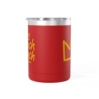 Trench Merch Crown Coffee Mug Tumbler, Perfect for Beach Lovers, Gifts for Friends, Summer Getaways, Adventure Travel, Crown Design