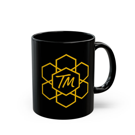 Trench Merch Stylish Black Mug for Daily Inspiration, Perfect for Coffee Lovers, Gift for Birthdays, Anniversaries, Graduation, Office Decor