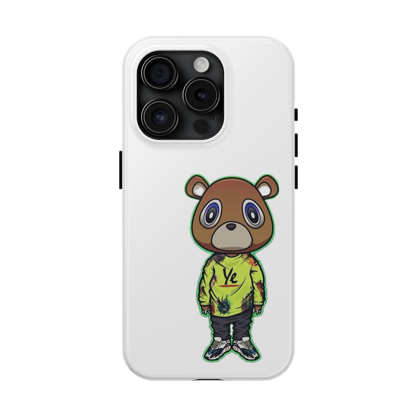 Ye Bear Tough Phone Cases with Cartoon Design - Unique Phone Cover, Durable Mobile Case, Cool Gift for Teens, Fun Accessory for Everyday Use
