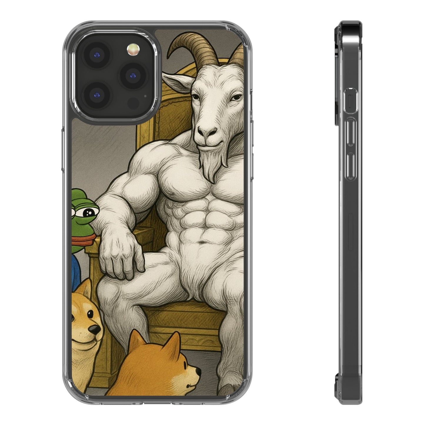 Whimsical Clear Phone Cases with Goat Design - Perfect Gift for Animal Lovers, Unique Phone Accessories, Fun Cell Phone Cases, Quirky [...]