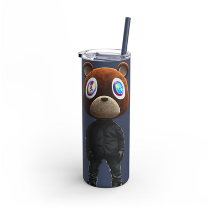 Ye Bear Tumbler, Cute Cartoon Drinkware, Funny Gift for Fans, Perfect for Birthdays & Holidays, 20oz Skinny Cup