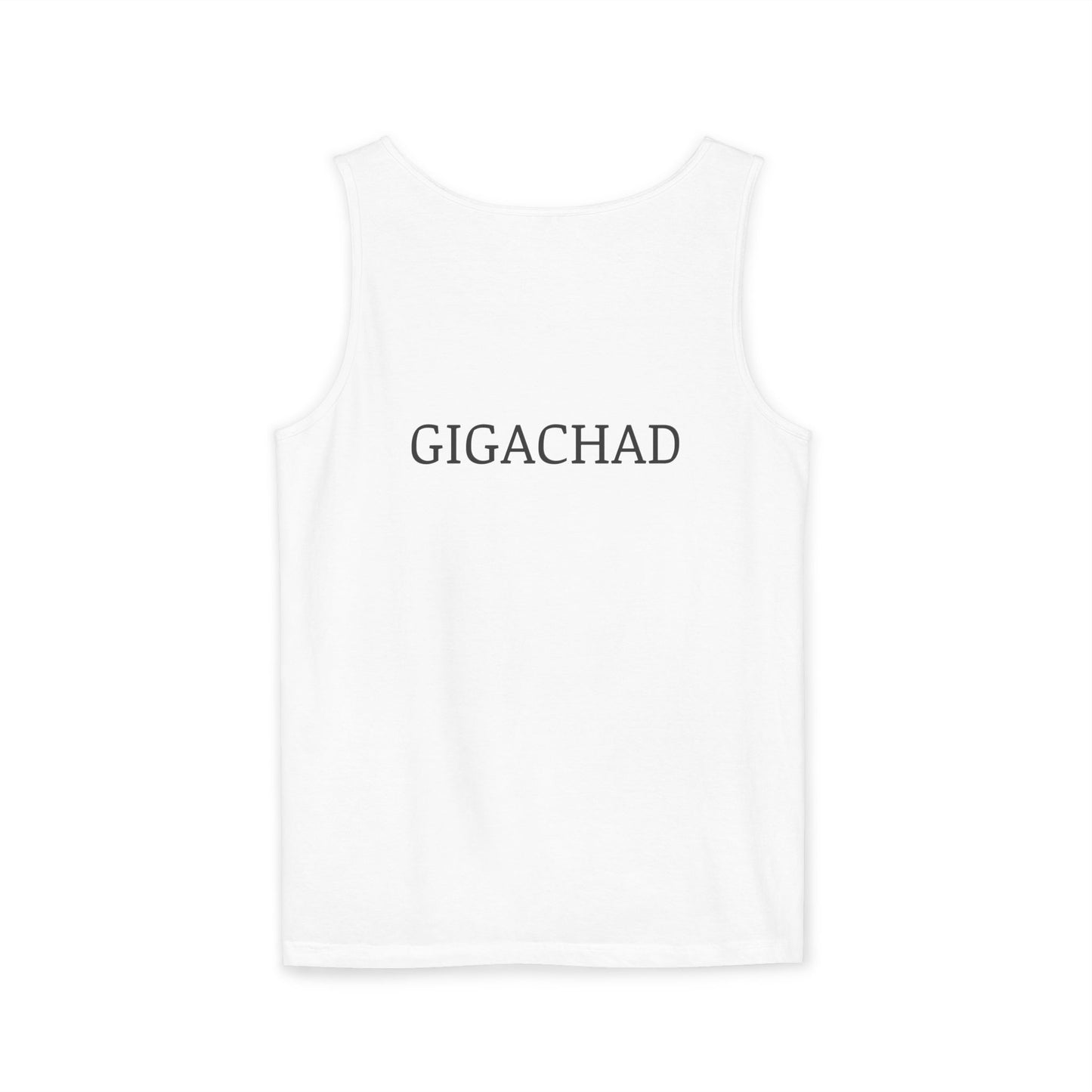 GIGA Unisex Garment-Dyed Tank Top, Summer Apparel, Funny Graphic Tee, Workout Wear, Unique Gift Idea, Casual Outfit