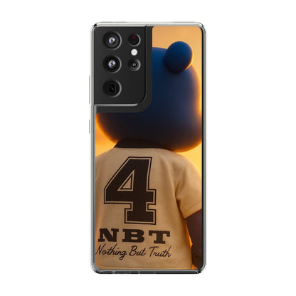 4NBT Trillion Bear Clear Phone Case, Aesthetic Phone Cover, Unique Gift for Animal Lovers, Stylish iPhone Accessory, Perfect for Birthdays