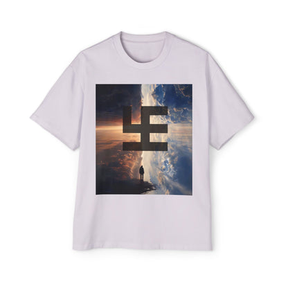 Swasticoin Men's Heavy Oversized Tee with Eye-Catching Design | Casual Wear, Graphic Tee, Street Style, Unisex Fashion, Gift Idea