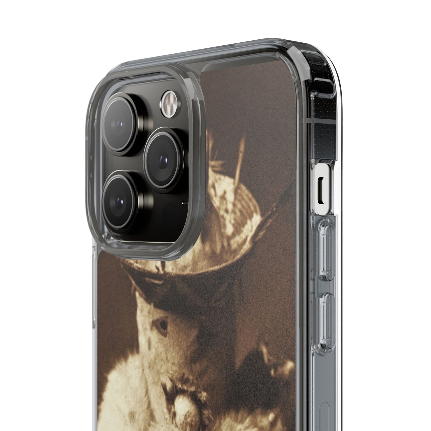 Yei Vintage Cat Photography Phone Case, Clear Cases, Unique Gift for Cat Lovers, Phone Accessory, Stylish Tech Gear, Animal Art