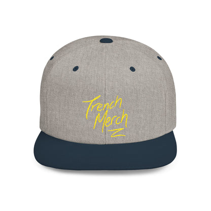 Trench Merch Trendy Flat Bill Snapback Hat, Cool Streetwear Cap for Casual Outings, Outdoor Events, Festivals, Unique Gift for Hip-Hop Fans