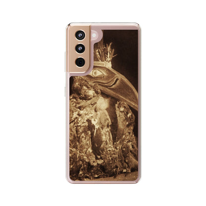 Yei Vintage Bird Design Clear Phone Case, Artistic Phone Accessories, Unique Gift for Nature Lovers, Eco-Friendly Tech Case, Stylish Protection