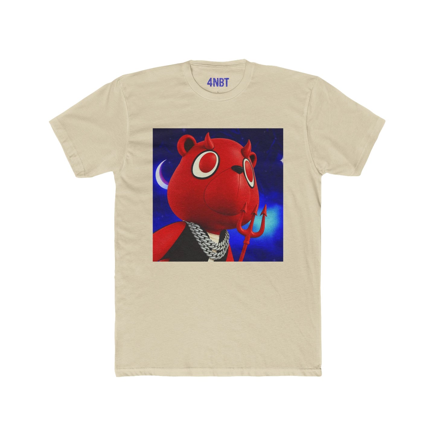 4NBT Red Bear Graphic Tee - Fun Unisex Cotton Crew Tee, Casual Wear, Gamer Shirt, Unique Gift, Streetwear Style