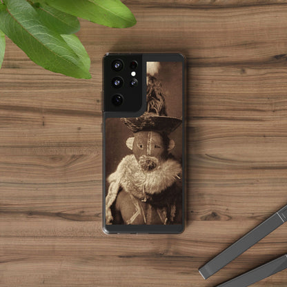 Yei Vintage Ethnic Clear Phone Case, Unique Phone Protector, Bohemian iPhone Case, Artistic Clear Cover, Cultural Phone Accessory