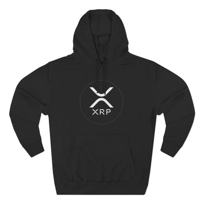 XRP Cozy Three-Panel Fleece Hoodie for Relaxed Casual Style, Perfect for Lounging, Gifting, Everyday Wear, and Cozy Nights