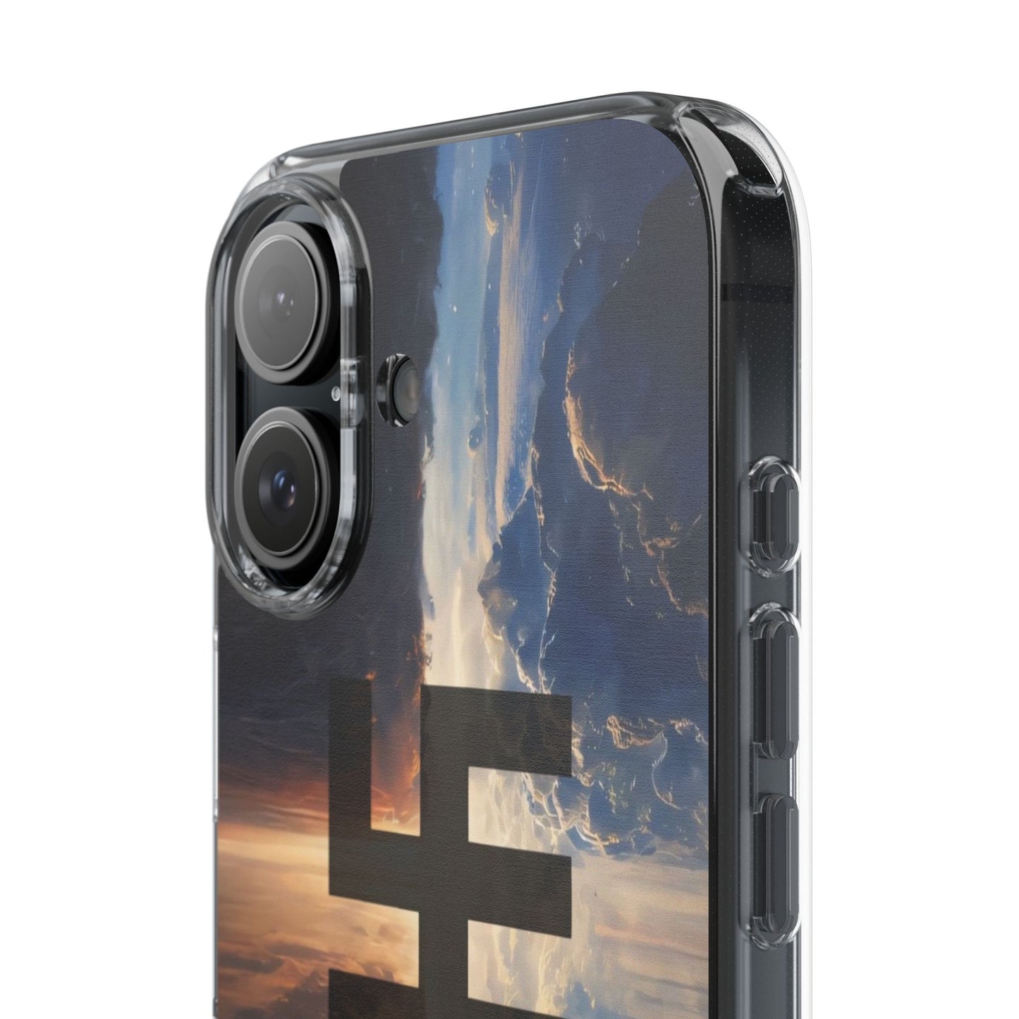 Swasticoin Nature-Themed Clear Phone Case, Unique Phone Cover with Scenic Design, Eco-Friendly Protection, Gift for Travelers, Custom Phone Accessory