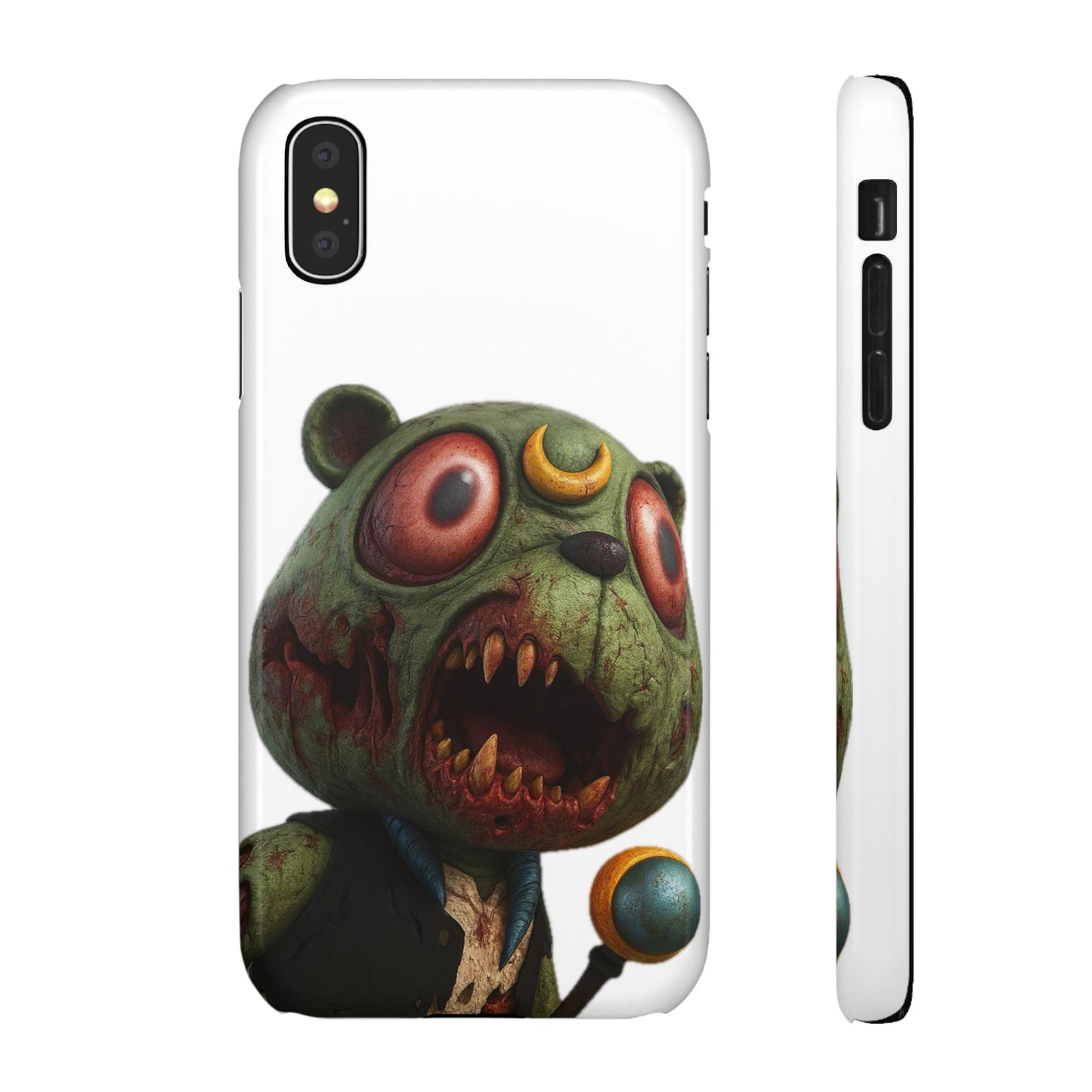 4NBT Zombie Bear Phone Case, Horror Snap Case, Cute but Spooky Accessory, Gift for Halloween, Unique Phone Cover