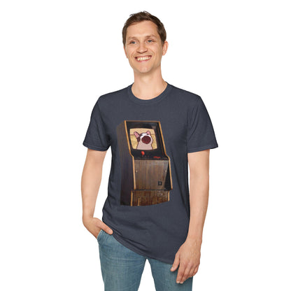 POPCAT Retro Arcade Unisex T-Shirt, Gamer Tee, Vintage Gaming Shirt, Gift for Gamers, Casual Wear