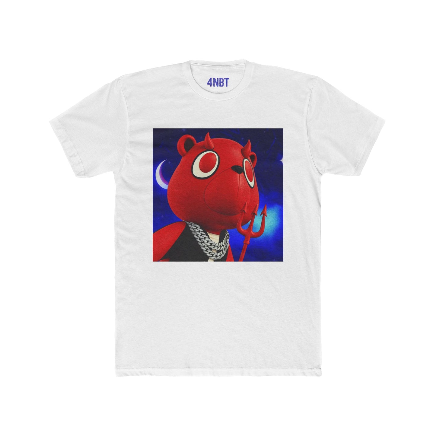 4NBT Red Bear Graphic Tee - Fun Unisex Cotton Crew Tee, Casual Wear, Gamer Shirt, Unique Gift, Streetwear Style