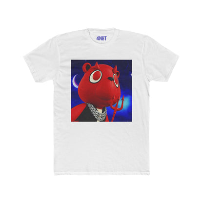 4NBT Red Bear Graphic Tee - Fun Unisex Cotton Crew Tee, Casual Wear, Gamer Shirt, Unique Gift, Streetwear Style