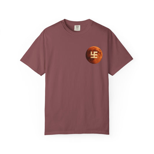 Swasticoin Cosmic Unisex T-Shirt with Moon Design, Perfect for Everyday Wear, Casual Outings, Gifts for Space Enthusiasts, and Eco-friendly Fashion