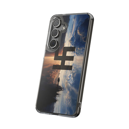 Swasticoin Nature-Themed Clear Phone Case, Unique Phone Cover with Scenic Design, Eco-Friendly Protection, Gift for Travelers, Custom Phone Accessory