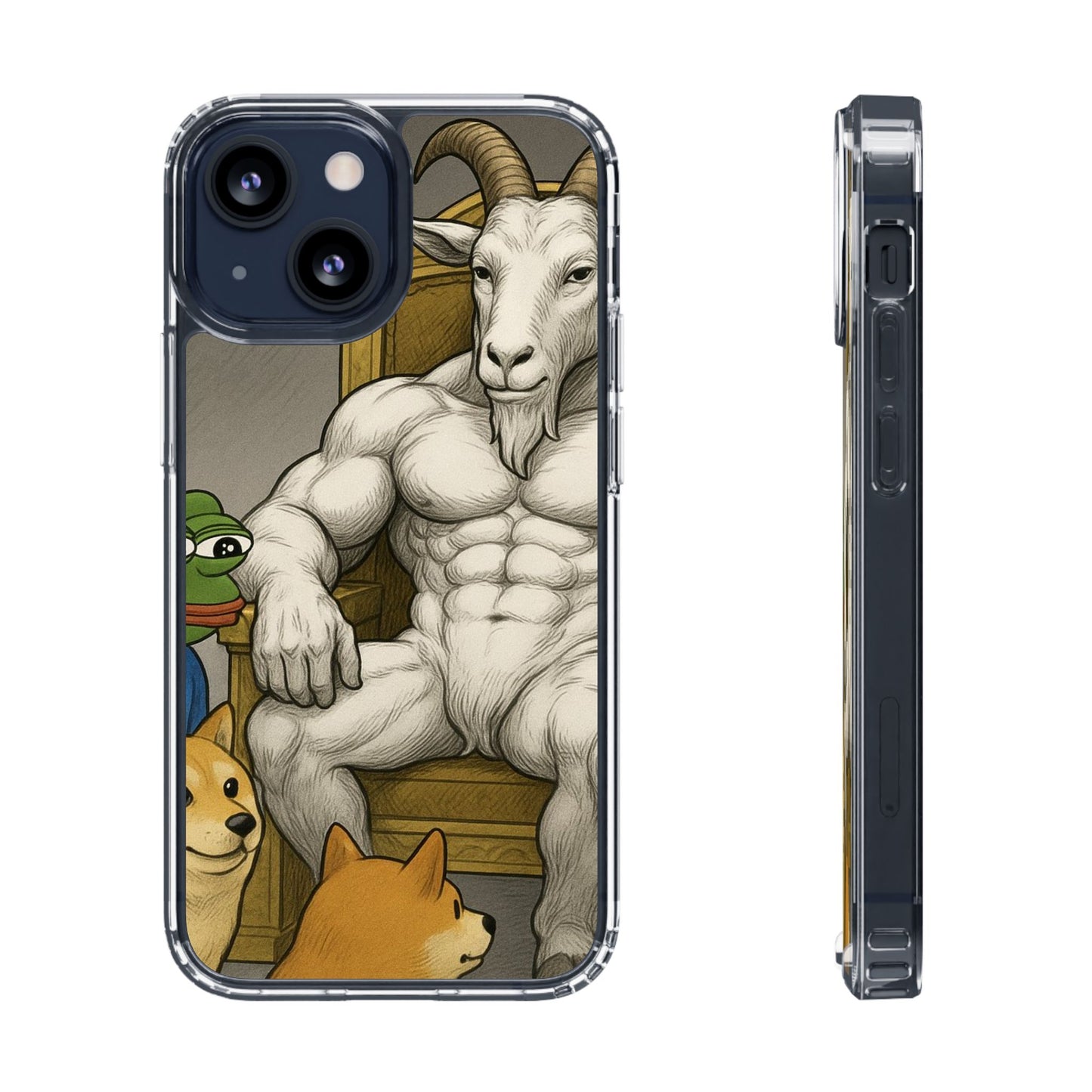 Whimsical Clear Phone Cases with Goat Design - Perfect Gift for Animal Lovers, Unique Phone Accessories, Fun Cell Phone Cases, Quirky [...]