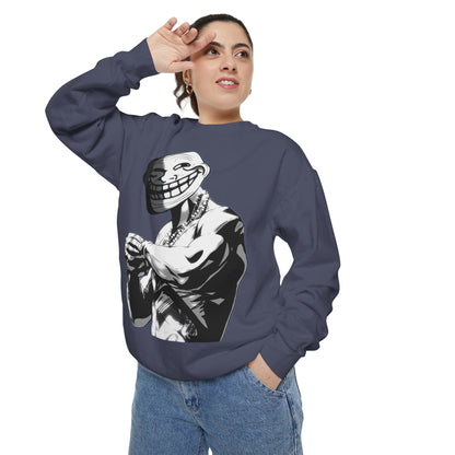 TROLL Stylish Unisex Sweatshirt with Playful Graphic, Trendy Streetwear, Cozy and Casual, Perfect Gift for Any Occasion, Unique Art Design