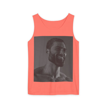 GIGA Unisex Garment-Dyed Tank Top, Summer Apparel, Funny Graphic Tee, Workout Wear, Unique Gift Idea, Casual Outfit
