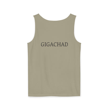 GIGA Unisex Garment-Dyed Tank Top, Summer Apparel, Funny Graphic Tee, Workout Wear, Unique Gift Idea, Casual Outfit